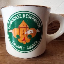 Vintage Boy Scouts Kishwaukee Reservation Calumet County Mug Cup BSA 3 1/4&quot; - $6.16