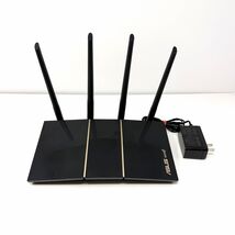 ASUS RT-AX57 Dual Band WiFi 6 Extendable Router Black W/ Power Cord Test... - $39.55