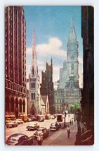 North Broad Street View Philadelphia Pennsylvania PA UNP Chrome Postcard P3 - £3.07 GBP