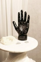 Ebros Psychic Fortune Teller Chirology Palmistry Hand Palm Figurine (Black) - £17.85 GBP