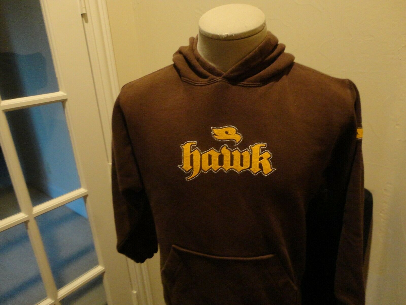 Brown Sewn HAWK Skateboarding 80-20 Hooded hoodie Sweatshirt  Boys Size S (8-10 - £15.49 GBP