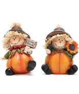 2Pcs Fall Thanksgiving Scarecrow Decorations Halloween Scarecrow Fall Ha... - £28.76 GBP