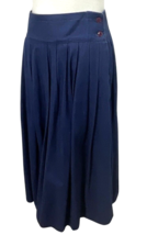 Articolo Pleated Denim Skirt Size 6 Vintage Y2K Drop Waist Buttoned - $31.50