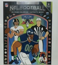 NFL Football Officially Licensed 64 Page Coloring Activity Book 1st Edition - £7.60 GBP