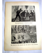 1901 2 Sided Illustrated Page Assassination of Pres. Lincoln, Lincoln&#39;s ... - $13.69 CAD