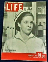 LIFE Magazine  Jan 5, 1942 Wanted: 50,000 Nurses Alberta Rose Krape - $8.90