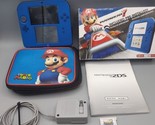 Nintendo 2DS Electric Blue Console Bundle With Sonic Racing Game Box &amp; Case - $144.16