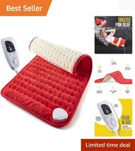 Washable Electric Heating Pad - 24" x 12" for Fast Relief of Cramps &amp; Di... - $46.48