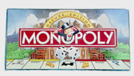 Parker Brothers Monopoly Deluxe Edition Vintage 1995 No. 00011 Complete - £21.98 GBP