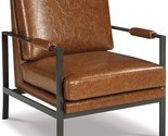 Signature Design by Ashley Peacemaker Mid-Century Modern Faux Leather Ac... - $518.99