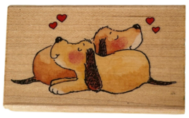 Penny Black Rubber Stamp Just Next to You Card Making Puppy Love Dog Animal - £26.37 GBP