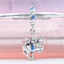 2020 Release Sterling Silver Disney Parks Mickey Minnie Carousel Dangle Charm  - £14.27 GBP
