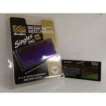 S240-10 Horizontal Single Auto-Darkening Filter For Welding, 2 X 4&quot;, Sha... - £127.09 GBP