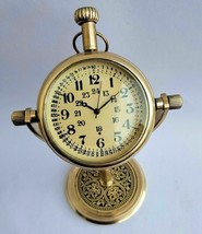 Orologio da scrivania Bellissimo orologio da tavolo vintage in ottone... - £24.00 GBP