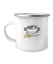 12 oz Camper Mug Coffee Funny Catpuccino  - £15.19 GBP