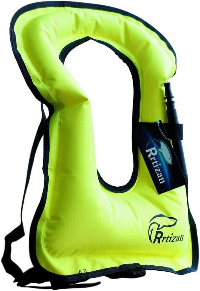 Primary image for Rrtizan Snorkel Vest, Adults Portable Inflatable Swim Vest Jackets for