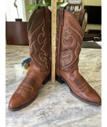 Abilene brown western cowboy boots made in the USA U.S. size 9.5 D - $95.00