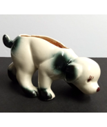 Cute Puppy Dog Sniffing Ground Planter Ceramic Decor Vintage Figurine 7&quot;... - $19.99