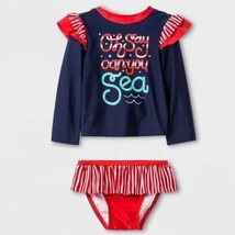 Cat &amp; Jack™ ~ Infant 18 Months ~ &quot;Oh Say Can You Sea&quot; ~ Rash Guard Swimsuit - £11.95 GBP