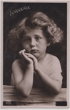 1909 Adorable Little Girl DB  RPPC Real Photo Postcard NZ  &quot;Innocence&quot;  Rotophot - £6.21 GBP