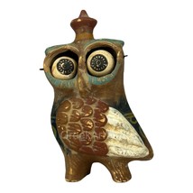 Owl Ancient Greek Reproduction Sculpture with Rotating Eyes - £73.09 GBP