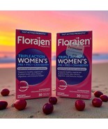 Florajen Triple Action Women&#39;s Pre+Pro+Cranberry 30 Caps Ea. Exp 05/26 &amp;... - $462.76 MXN