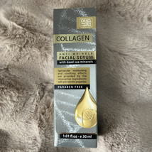 Dead Sea Collagen Anti Wrinkle Face Serum Dead Sea Minerals. 1.01 oz. New. - $8.91