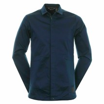 Adidas Golf AdiX Shacket Adicross Stretch Chino Shirt Jacket DZ9930 Navy Blue  - £64.34 GBP