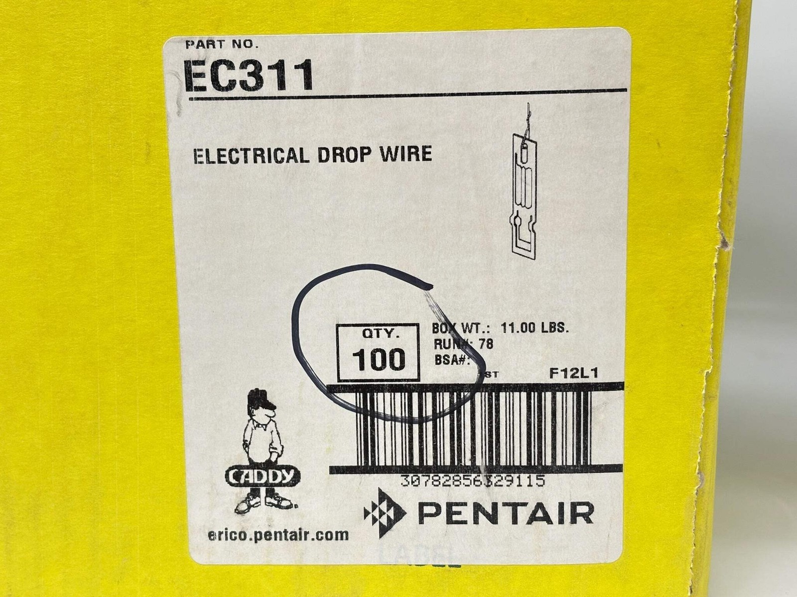 100PK nVent CADDY EC311 Electrical Drop Wire/Rod Securing Clip (#13‑8 AWG, Steel Item image 5