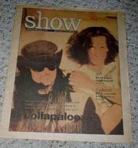 Lollapalooza Show Newspaper Supplement OC Register Vintage 1992 - £19.74 GBP