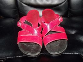 Clarks Artisan Shoes RED Leather 33748 SIZE 8M WOMEN'S EUC - $32.40