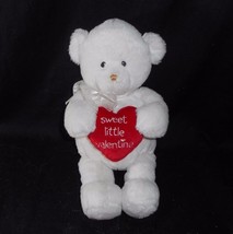 Gund Sweet Little Valentine 14267 Baby White Teddy Bear Stuffed Animal Plush Toy - £18.98 GBP