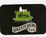 Knott&#39;s Berry Farm Adventurers Club Card Buena Park California 1989 - $9.90