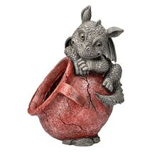 Playful Garden Dragon Planter Garden Display Decorative Accent 13 Inch Tall - $55.42