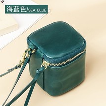 Torage bag genuine leather square hand carry coin purse lipstick earphone cosmetic mini thumb200