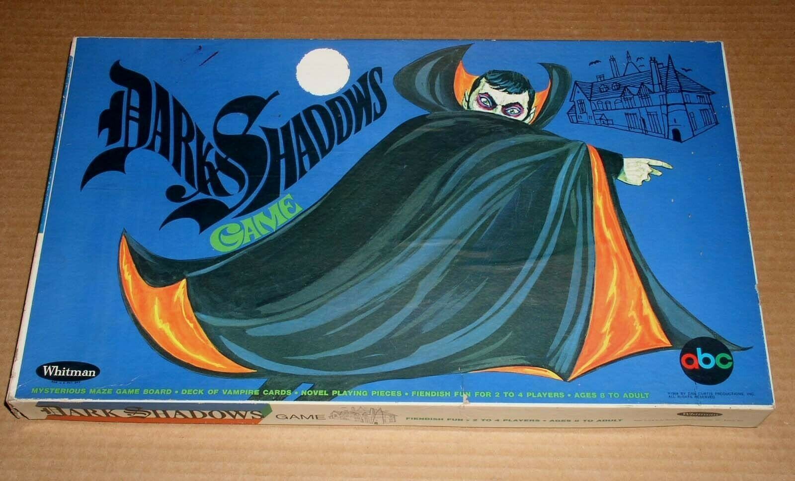 Dark Shadows Board Game Vintage 1968 Whitman Barnabus Collins - $149.99