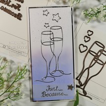 Creative Expressions Craft Dies One Liner Collection Champagne Flutes - $16.39