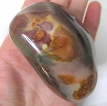 200g Polychrome Jasper Palm Stone Polished 2.7&quot; Natural Mineral Madagasc... - £10.15 GBP