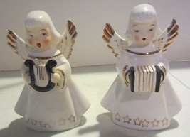 Vintage singing angels  / accordion playing figurines - $57.00