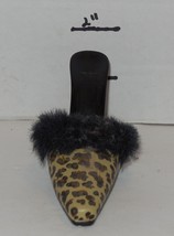 AVON “All Dressed Up” Leopard Print Mule Shoe &amp; Handbag Set of 2 Fashion Figures - £19.89 GBP