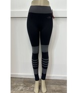 North Face Secondskin Leggings Womens Sz Medium Black/Gray Activewear Pa... - £42.45 GBP