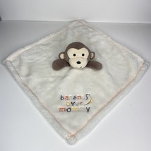 Monkey Lovey Plush Security Blanket Baby Gear Brown Cream 15x15 - £13.38 GBP