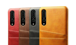 Leather back hard back case cover for Huawei P30 Pro P20 Lite - $42.04