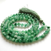 Multilayer 108 green jade beads 8mm Tassel Bracelet Necklace Tibetan Buddhist Ma - £28.71 GBP