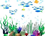 Under The Sea Wall Decals Coral Reef And Seaweed, Ocean Wall Decals Stic... - $12.99