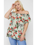 Women&#39;s Floral Print Off The Shoulder Top - €16,60 EUR