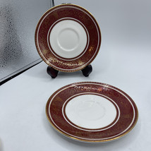 Royal Doulton Buckingham Saucer  England Set Of 2 Saucers Only - $21.78