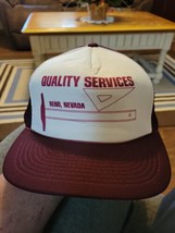 Vntg Mohr&#39;s Mesh Snapback Ropebill Trucker Hat/Cap Quality Services Reno... - $11.87