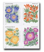 MOUNTAIN FLORA - 2022 - DOUBLE SIDED from booklet - Scott# 5676-79 - $7.69