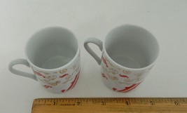 Frangelico Expresso Demitasse Tea Coffee Cup  Disegno Lot of Two Red Whi... - £11.60 GBP